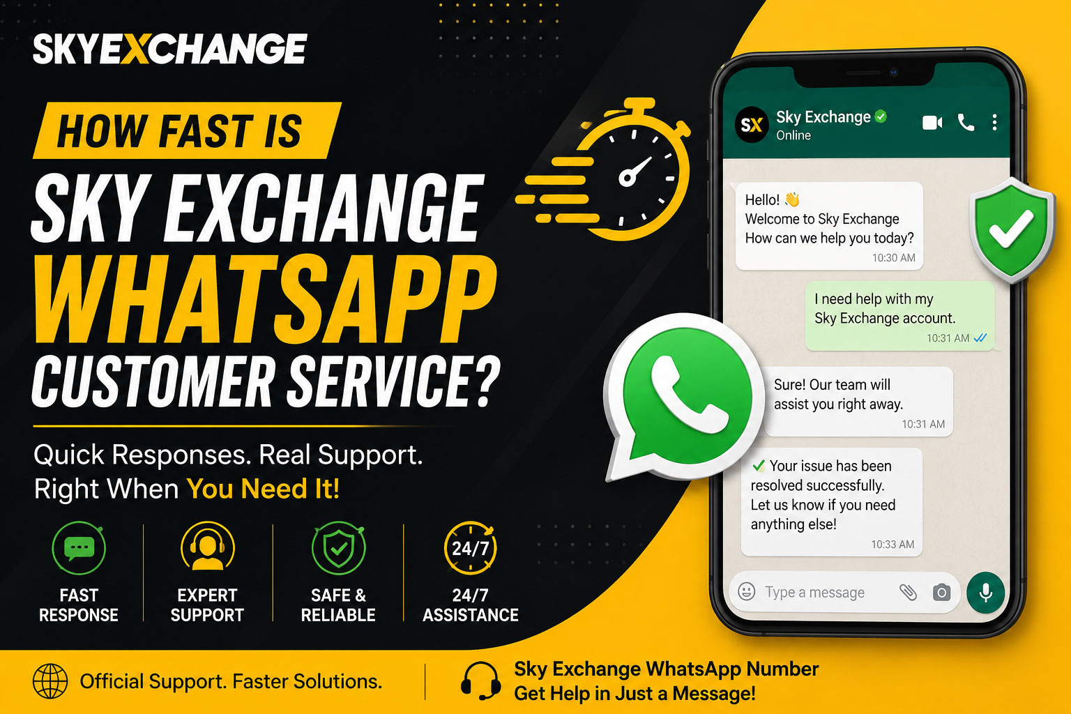 Read more about the article How Fast Is Sky Exchange WhatsApp Customer Service?